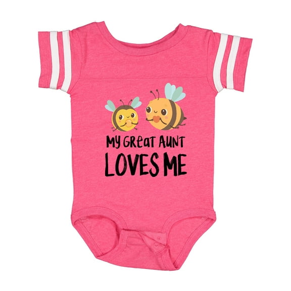 Inktastic Bees My Great Aunt Loves Me Boys or Girls Baby Bodysuit