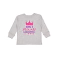 thumbnail image 1 of Inktastic Being A Princess Is Exhausting, Crown, Arrow Girls Long Sleeve Toddler T-Shirt, 1 of 5