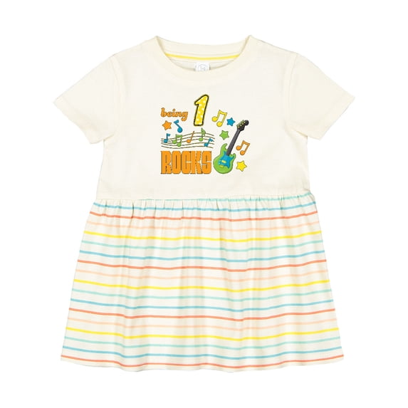 Inktastic Being One Rocks First Birthday Girls Baby Dress