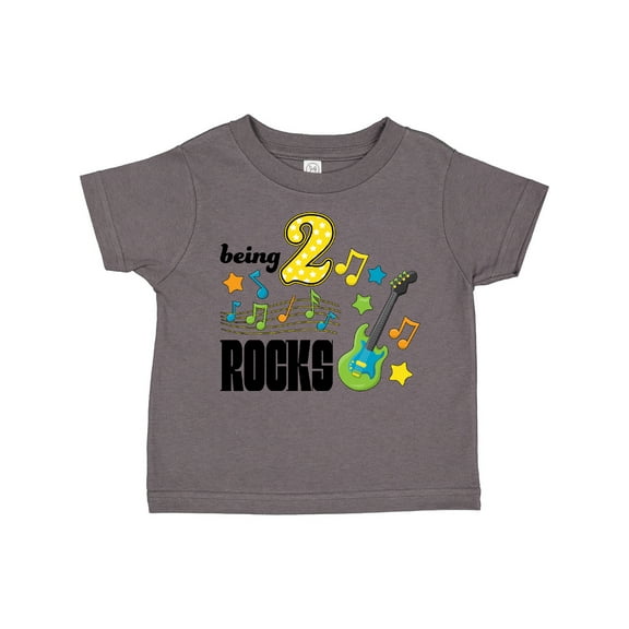 Inktastic Being Two Rocks Second Birthday Boys or Girls Toddler T-Shirt