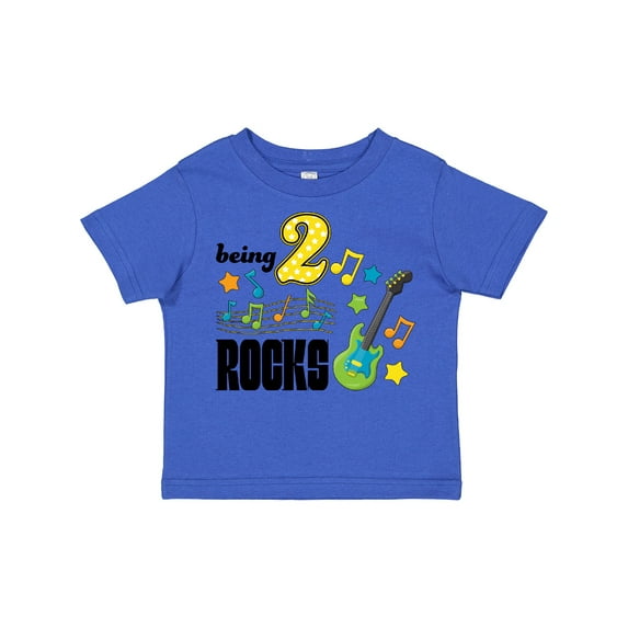 Inktastic Being Two Rocks Second Birthday Boys or Girls Toddler T-Shirt