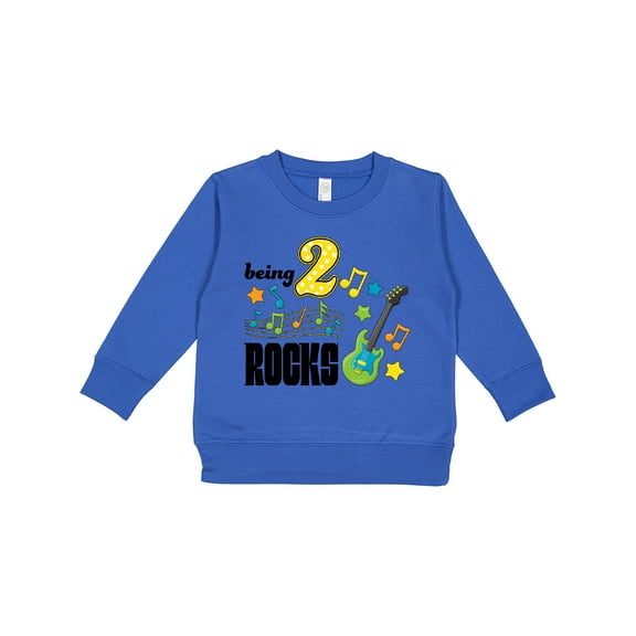 Inktastic Being Two Rocks Second Birthday Toddler Sweatshirt