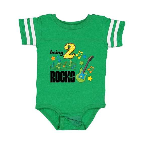 Inktastic Being Two Rocks- second birthday Boys or Girls Baby Bodysuit