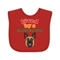 thumbnail image 1 of Inktastic Belgian Malinois Dog Boys or Girls Baby Bib, 1 of 4