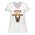 thumbnail image 1 of Inktastic Belgian Malinois Dog Gift Women's Plus Size V-Neck T-Shirt, 1 of 5