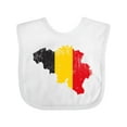 thumbnail image 1 of Inktastic Belgian Map Flag Boys or Girls Baby Bib, 1 of 4