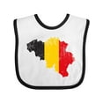thumbnail image 1 of Inktastic Belgian Map Flag Boys or Girls Baby Bib, 1 of 4