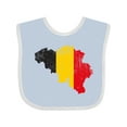 thumbnail image 1 of Inktastic Belgian Map Flag Boys or Girls Baby Bib, 1 of 4