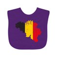 thumbnail image 1 of Inktastic Belgian Map Flag Boys or Girls Baby Bib, 1 of 4