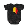 thumbnail image 1 of Inktastic Belgian Map Flag Boys or Girls Baby Bodysuit, 1 of 5