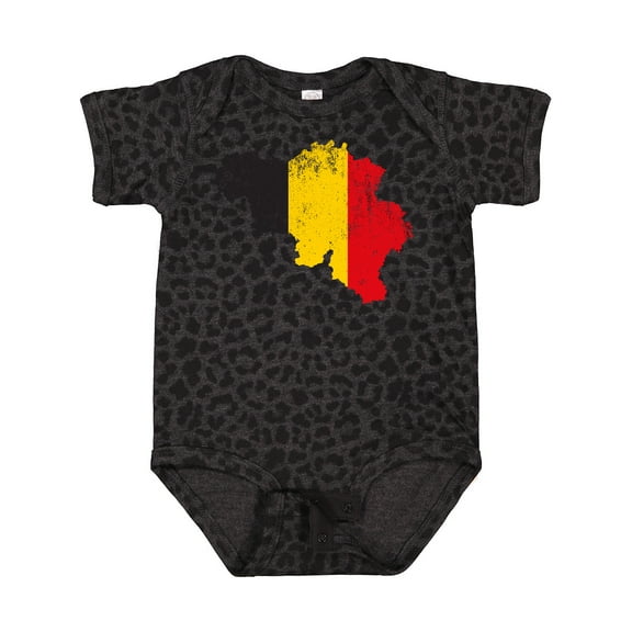 Inktastic Belgian Map Flag Boys or Girls Baby Bodysuit
