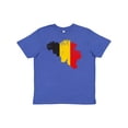 thumbnail image 1 of Inktastic Belgian Map Flag Youth T-Shirt, 1 of 5