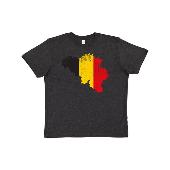 Inktastic Belgian Map Flag Youth T-Shirt