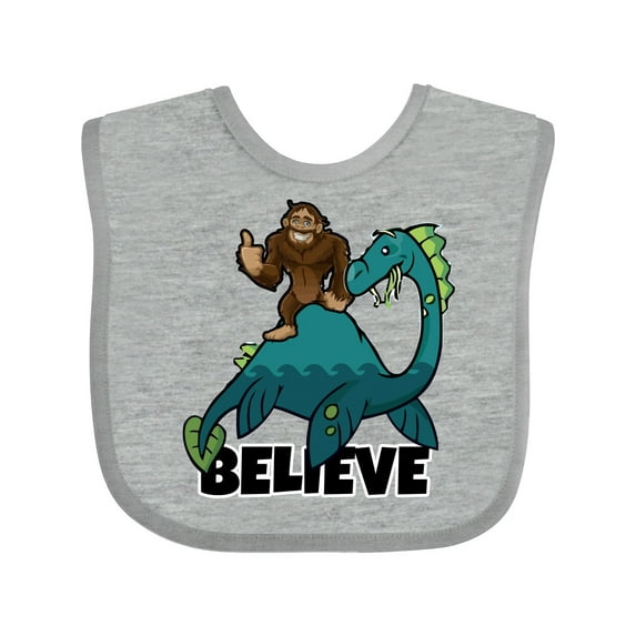 Inktastic Believe Boys or Girls Baby Bib