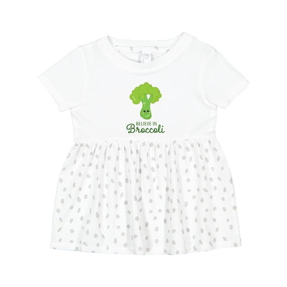 Inktastic Believe in Broccoli Girls Baby Dress