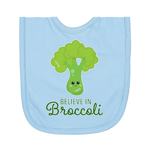 Inktastic Believe in Broccoli Newborn Bib