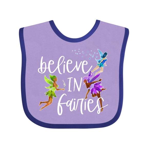 Inktastic Believe in Fairies Boys or Girls Baby Bib