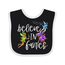 Inktastic Believe in Fairies Boys or Girls Baby Bib