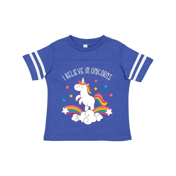 Inktastic Believe in Unicorns Girls Toddler T-Shirt