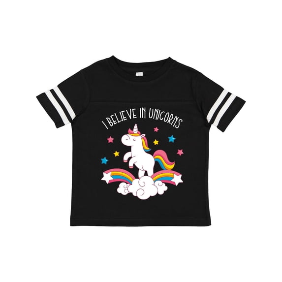Inktastic Believe in Unicorns Girls Toddler T-Shirt