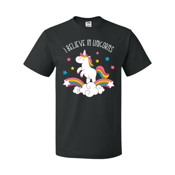 Inktastic Believe in Unicorns T-Shirt