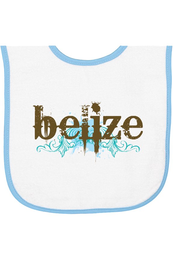 Belize Country Grunge Shirts Baby Terry Cloth Bib