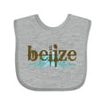 thumbnail image 1 of Inktastic Belize Country Grunge Shirts Boys or Girls Baby Bib, 1 of 4