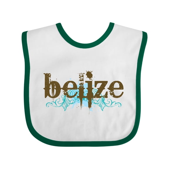 Inktastic Belize Country Grunge Shirts Boys or Girls Baby Bib