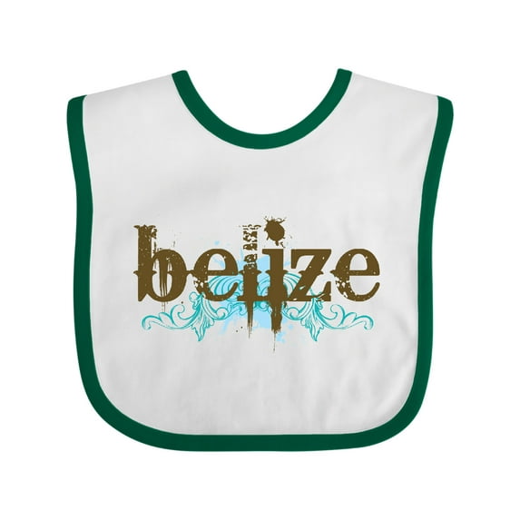 Inktastic Belize Country Grunge Shirts Boys or Girls Baby Bib