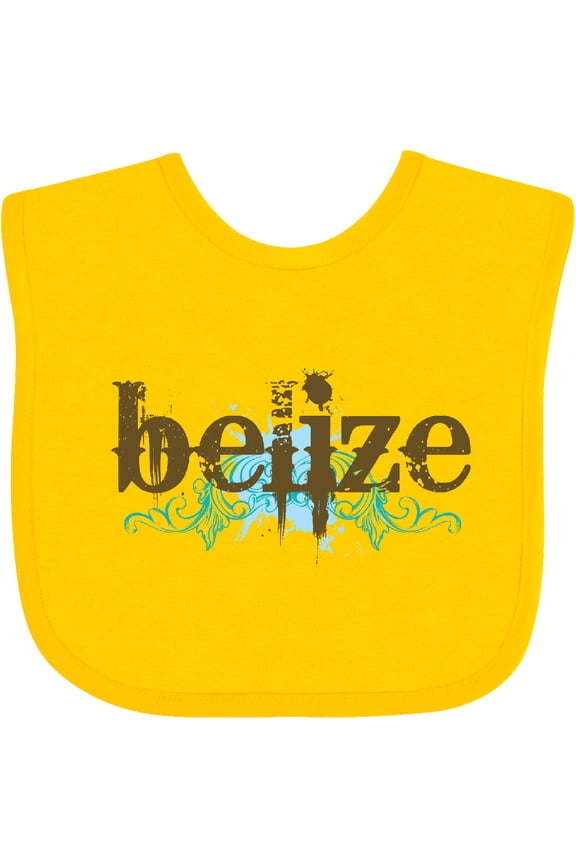 Belize Country Grunge Shirts Boys or Girls Baby Bib