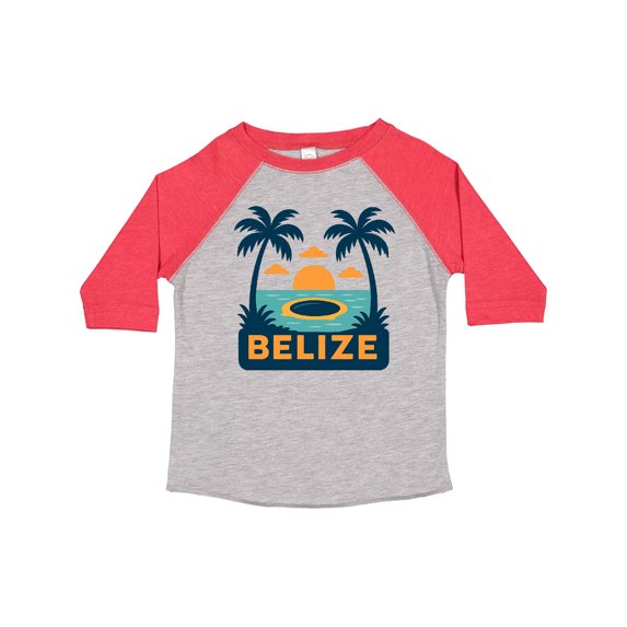 Inktastic Belize Tropical Sunset with Palm Trees Boys or Girls Toddler T-Shirt