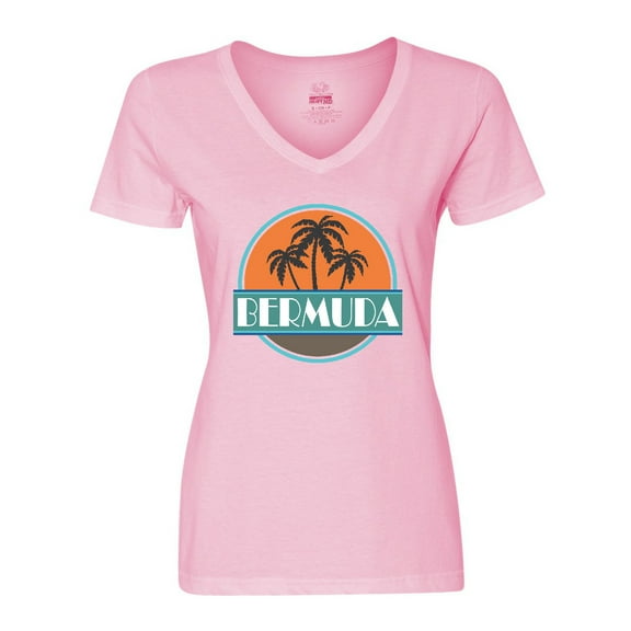 Inktastic Bermuda Vacation Trip Women's V-Neck T-Shirt