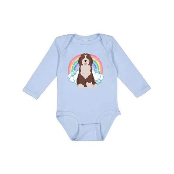 Inktastic Bernedoodle Dog Gifts Girls Long Sleeve Baby Bodysuit