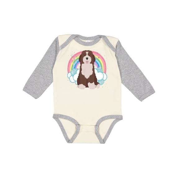 Inktastic Bernedoodle Dog Gifts Girls Long Sleeve Baby Bodysuit