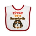 thumbnail image 1 of Inktastic Bernedoodle Dog Lover Boys or Girls Baby Bib, 1 of 4