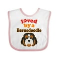 thumbnail image 1 of Inktastic Bernedoodle Dog Lover Boys or Girls Baby Bib, 1 of 4