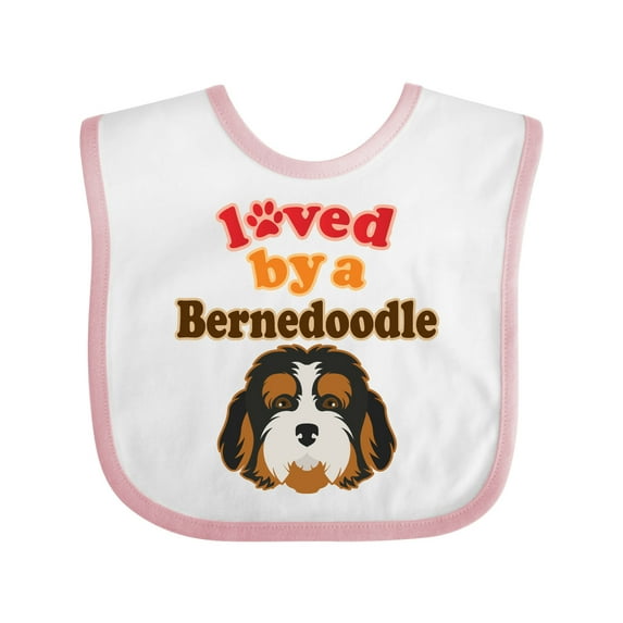 Inktastic Bernedoodle Dog Lover Boys or Girls Baby Bib