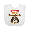 thumbnail image 1 of Inktastic Bernedoodle Dog Lover Boys or Girls Baby Bib, 1 of 4