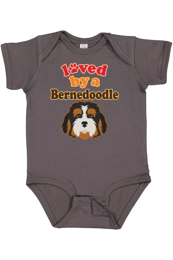 Bernedoodle Dog Lover Boys or Girls Baby Bodysuit