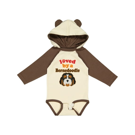 Inktastic Bernedoodle Dog Lover Boys or Girls Long Sleeve Baby Bodysuit