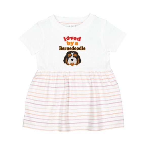 Inktastic Bernedoodle Dog Lover Girls Baby Dress