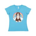 thumbnail image 1 of Inktastic Bernedoodle Dog Women's V-Neck T-Shirt, 1 of 5