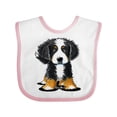 thumbnail image 1 of Inktastic Bernese Mountain Dog Boys or Girls Baby Bib, 1 of 4