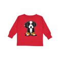 thumbnail image 1 of Inktastic Bernese Mountain Dog Boys or Girls Long Sleeve Toddler T-Shirt, 1 of 5