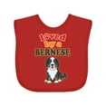 thumbnail image 1 of Inktastic Bernese Mountain Dog Lover Boys or Girls Baby Bib, 1 of 4