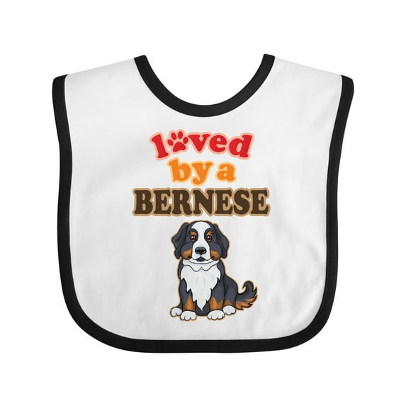Inktastic Bernese Mountain Dog Lover Boys or Girls Baby Bib