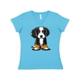 thumbnail image 1 of Inktastic Bernese Mountain Dog Women's V-Neck T-Shirt, 1 of 5