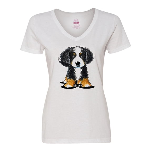 Inktastic Bernese Mountain Dog Women's V-Neck T-Shirt