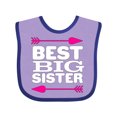 thumbnail image 1 of Inktastic Best Big Sister Girls Baby Bib, 1 of 4