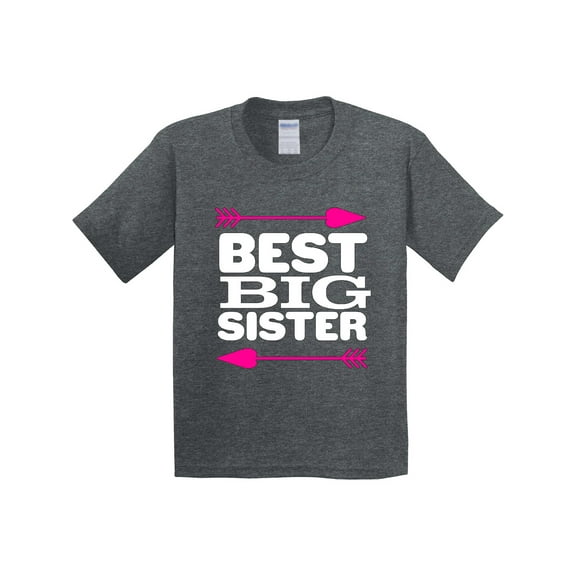 Inktastic Best Big Sister Youth T-Shirt